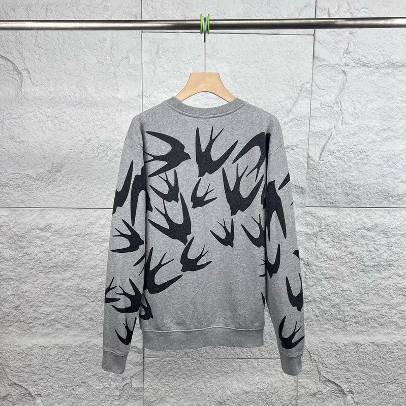 Alexander McQueen Alexander McQueen Gray Cotton Sweatshirt for Women 0089 Size XS / US 0-2 / IT 36-38 - 2 Thumbnail