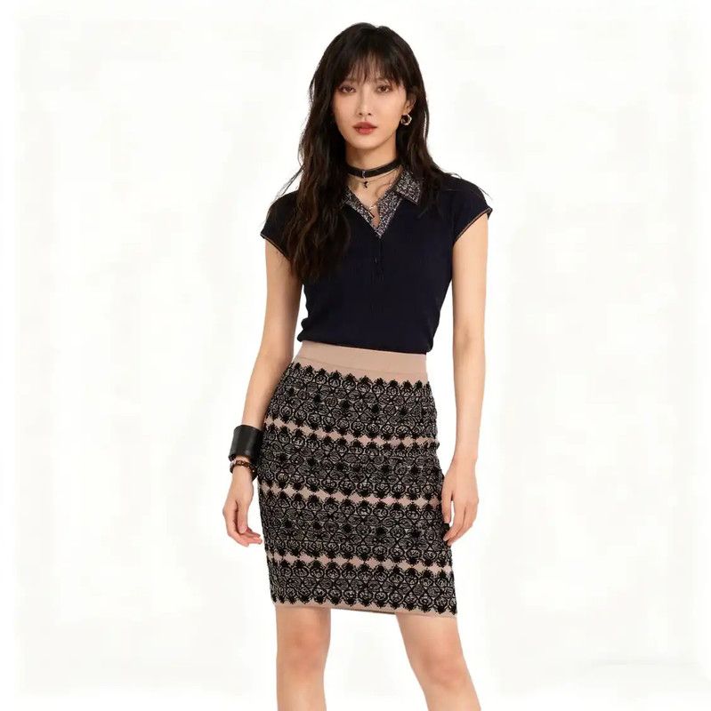 Alexander McQueen Alexander McQueen Brown Wool Midi Skirt 0089 Size 26" / US 2 / IT 38 - 3 Thumbnail