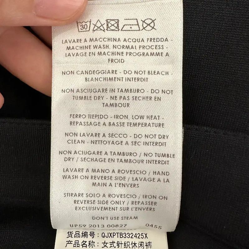Alexander McQueen Alexander McQueen Black Polyester Leisure Pants 0089 Size 23" - 8 Thumbnail