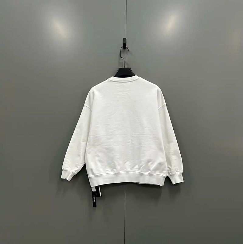 Alexander McQueen Alexander McQueen White Logo Cotton Crop Sweatshirt 0089 Size ONE SIZE - 3 Thumbnail