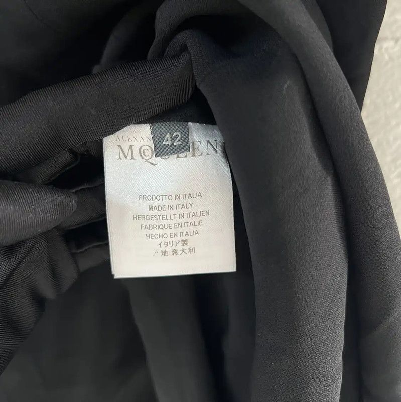 Alexander McQueen Alexander McQueen Women's Black Nylon Dress 0089 Size M / US 6-8 / IT 42-44 - 5 Thumbnail