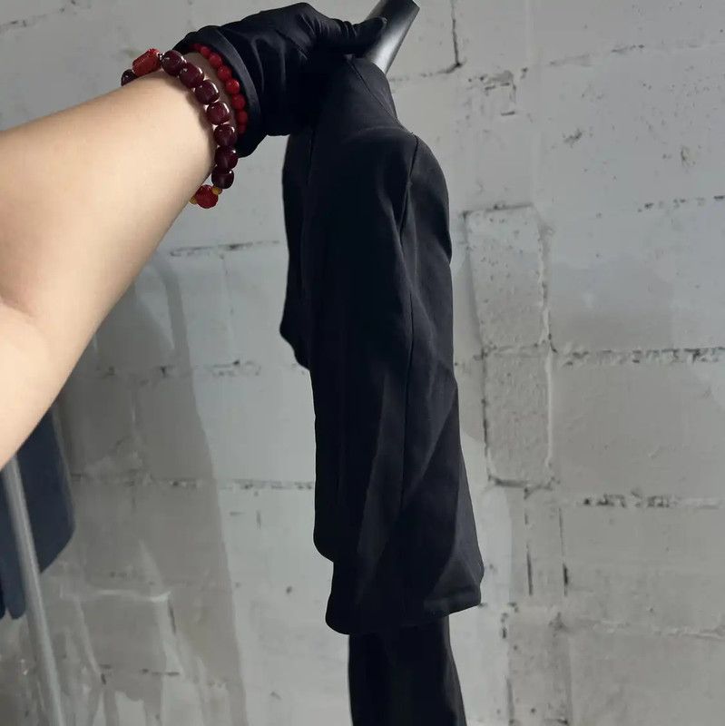Alexander McQueen Alexander McQueen Women's Black Nylon Dress 0089 Size M / US 6-8 / IT 42-44 - 3 Thumbnail