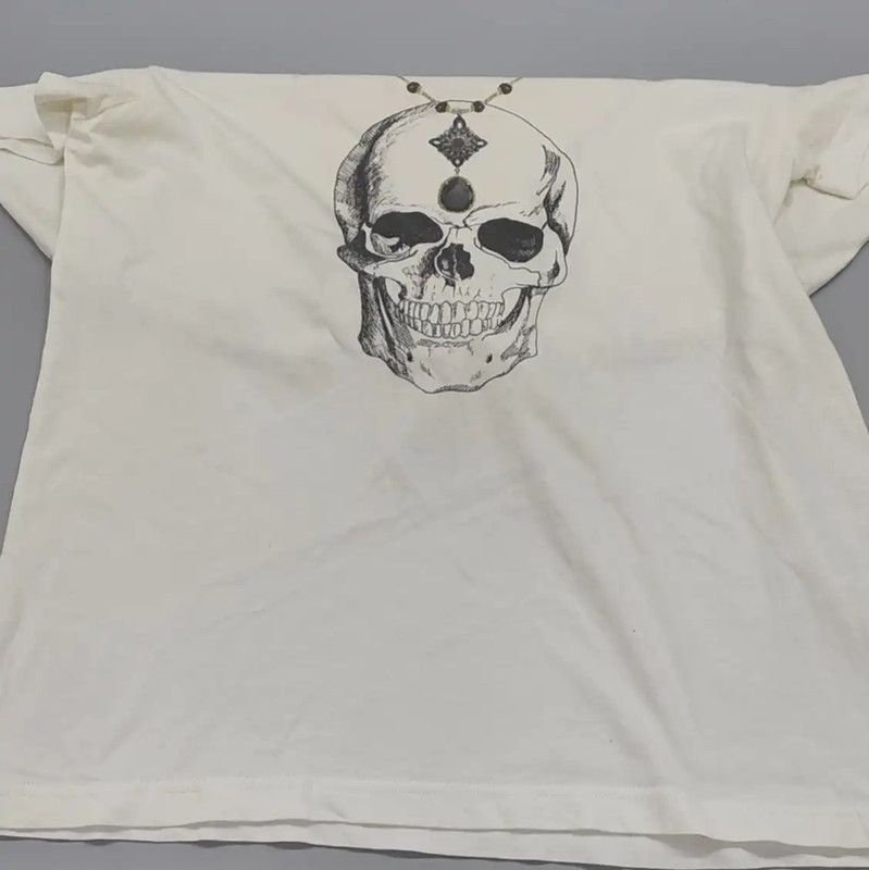 Alexander McQueen Alexander McQueen Skull Print Cotton T-Shirt 0089 Size XS / US 0-2 / IT 36-38 - 4 Thumbnail