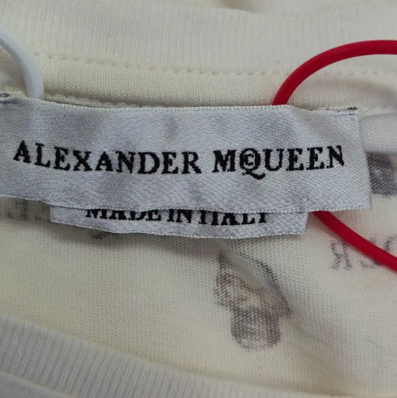 Alexander McQueen Alexander McQueen Skull Print Cotton T-Shirt 0089 Size XS / US 0-2 / IT 36-38 - 3 Thumbnail