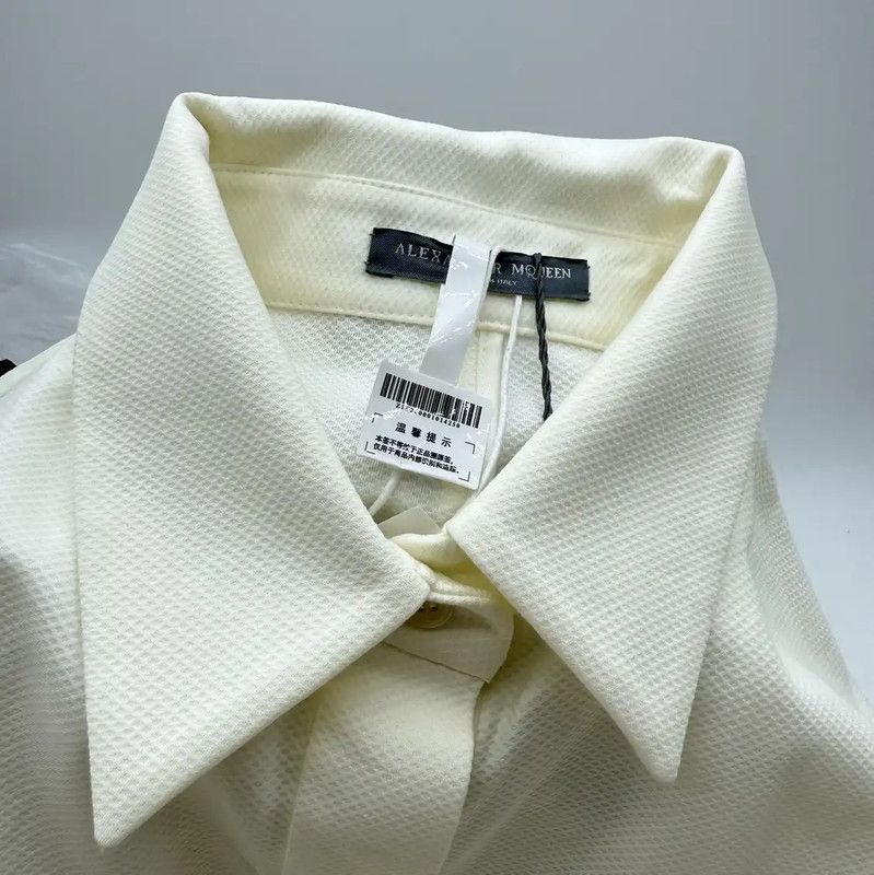 Alexander McQueen Alexander McQUEEN Pleated White Summer Dress 0089 Size S / US 4 / IT 40 - 7 Thumbnail