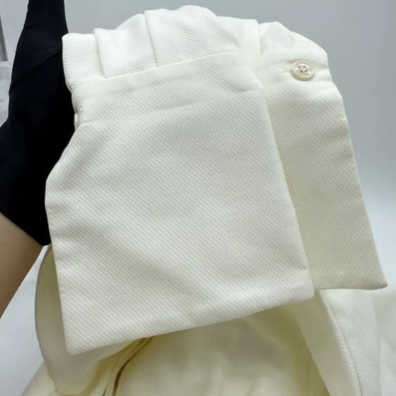 Alexander McQueen Alexander McQUEEN Pleated White Summer Dress 0089 Size S / US 4 / IT 40 - 8 Thumbnail