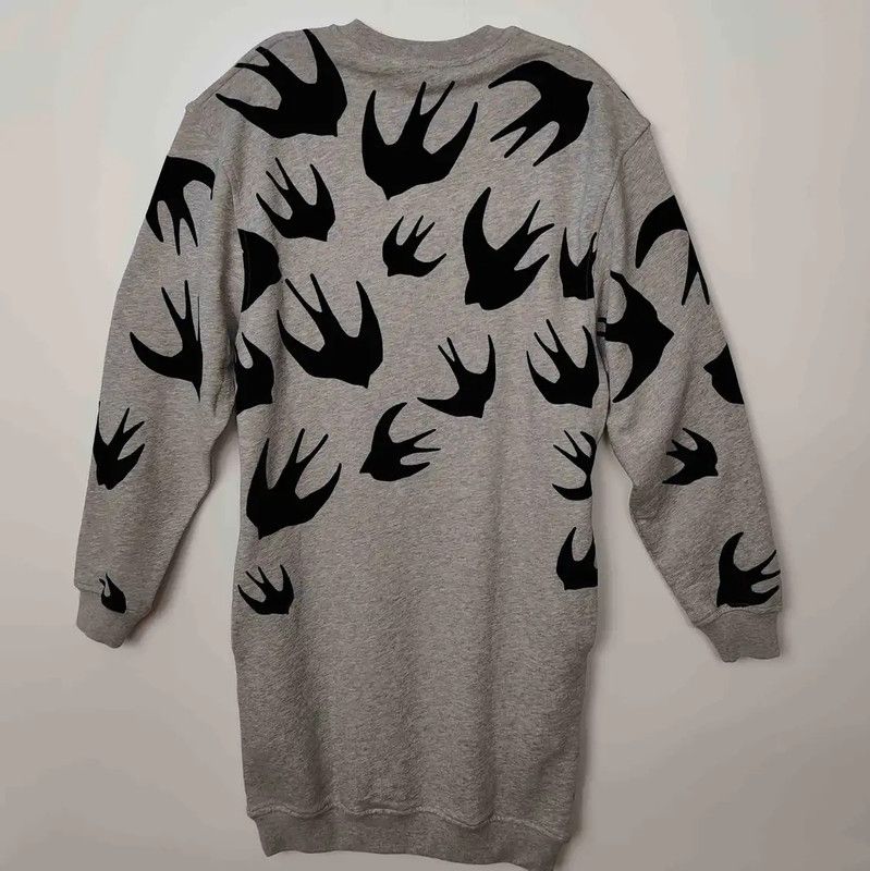 Alexander McQueen Alexander McQueen Gray Cotton Women's Sweater 0089 Size XS / US 0-2 / IT 36-38 - 2 Thumbnail