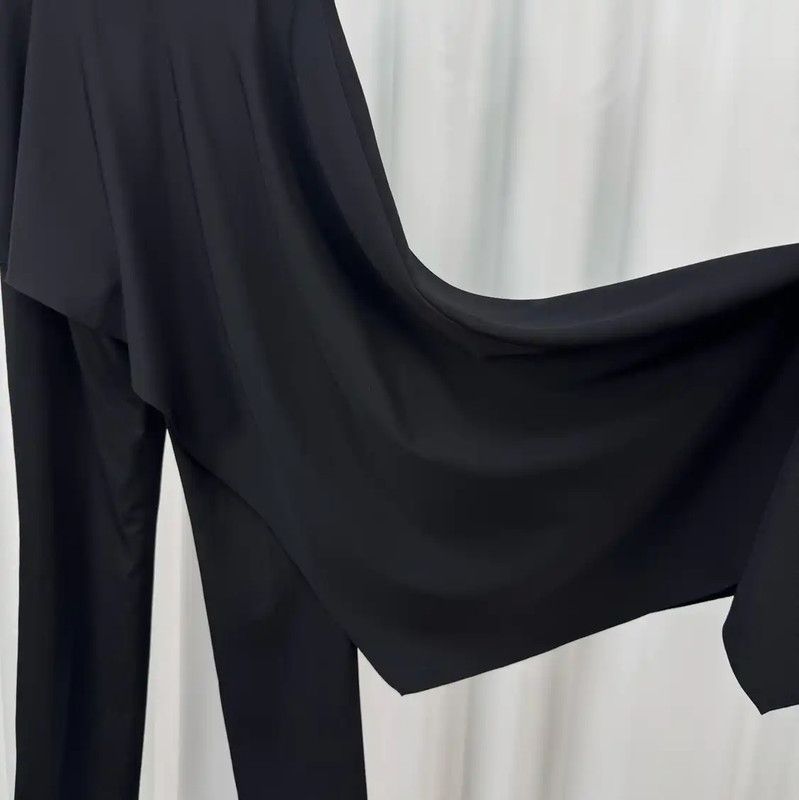 Alexander McQueen Alexander McQueen Black Cotton Irregular Logo Pants 0089 Size 36" / US 14 / IT 50 - 5 Thumbnail