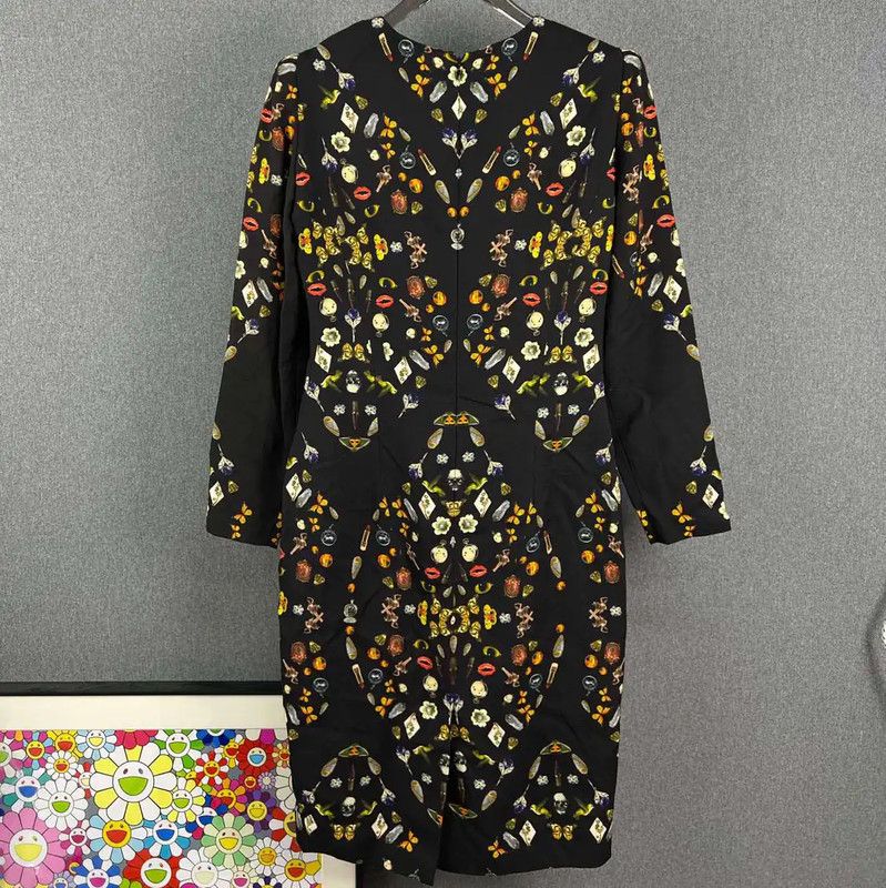 Alexander McQueen Alexander McQueen Multi-Color Women's Dress 0089 Size M / US 6-8 / IT 42-44 - 2 Thumbnail