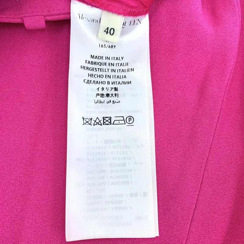Alexander McQueen Alexander McQueen Pink Casual Pants for Women 0089 Size 26" / US 2 / IT 38 - 6 Thumbnail