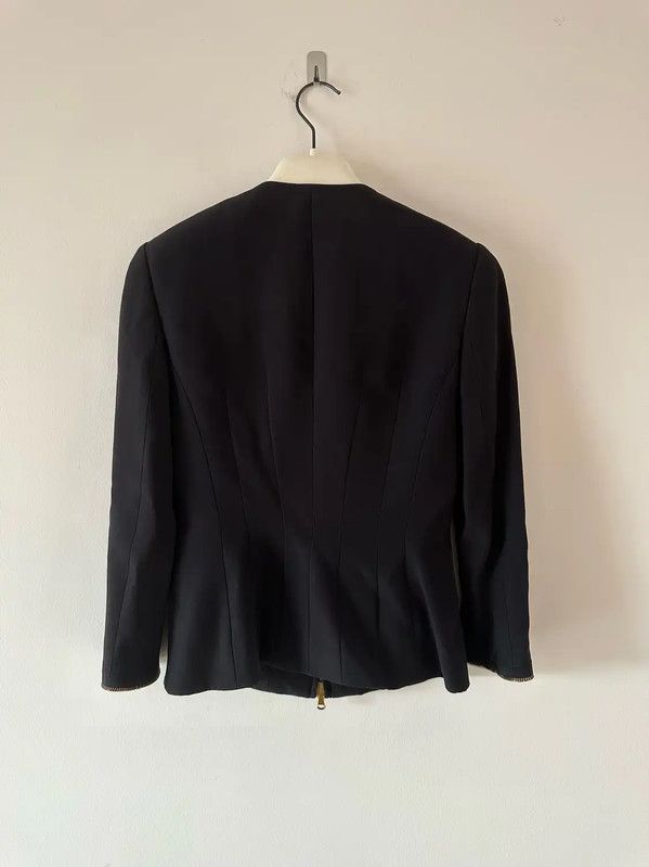 Alexander McQueen Alexander McQueen Black Polyester Women's Jacket 0089 Size M / US 6-8 / IT 42-44 - 2 Thumbnail