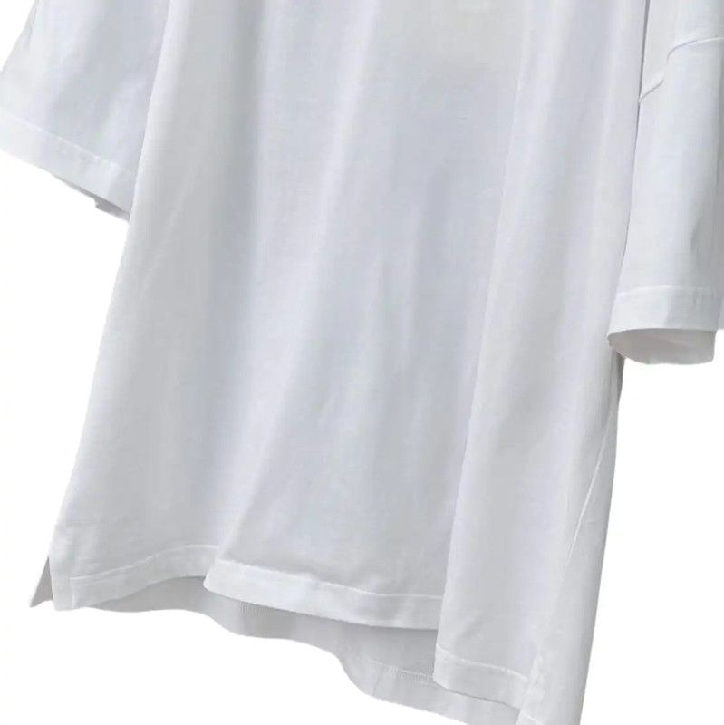 Alexander McQueen Alexander McQueen Oversized White Cotton T-Shirt 0089 Size XL / US 12-14 / IT 48-50 - 4 Thumbnail