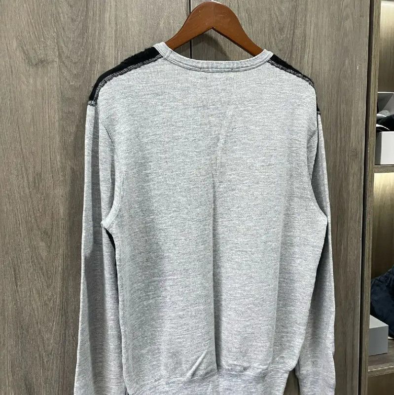 Alexander McQueen Alexander McQueen Women's Black Leather Sweatshirt 0089 Size S / US 4 / IT 40 - 8 Thumbnail