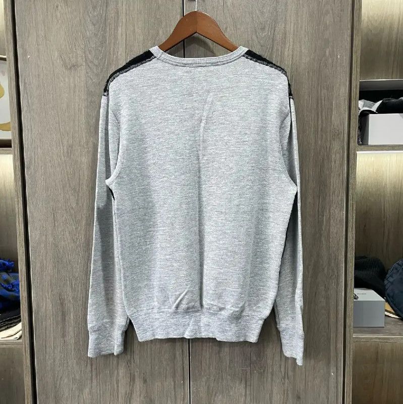 Alexander McQueen Alexander McQueen Women's Black Leather Sweatshirt 0089 Size S / US 4 / IT 40 - 2 Thumbnail