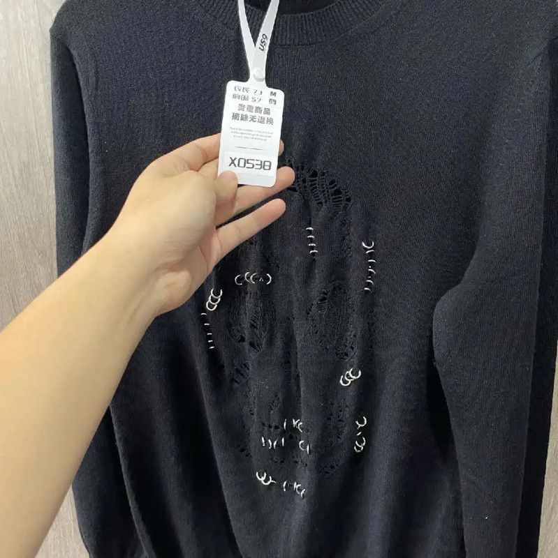 Alexander McQueen Alexander McQueen Black Leather Pullover Sweater 0089 Size M / US 6-8 / IT 42-44 - 8 Thumbnail