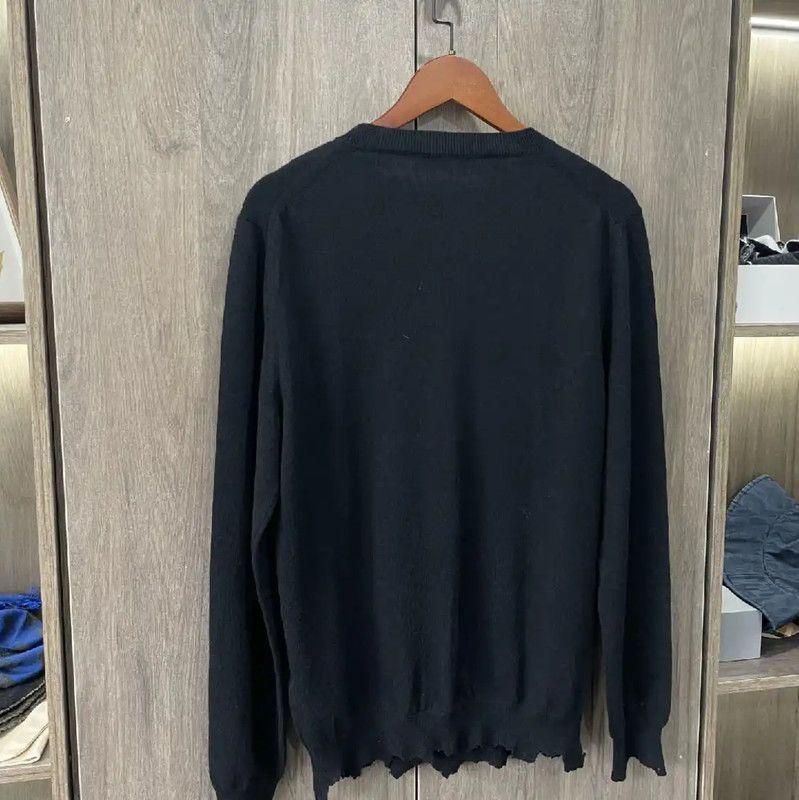 Alexander McQueen Alexander McQueen Black Leather Pullover Sweater 0089 Size M / US 6-8 / IT 42-44 - 9 Thumbnail