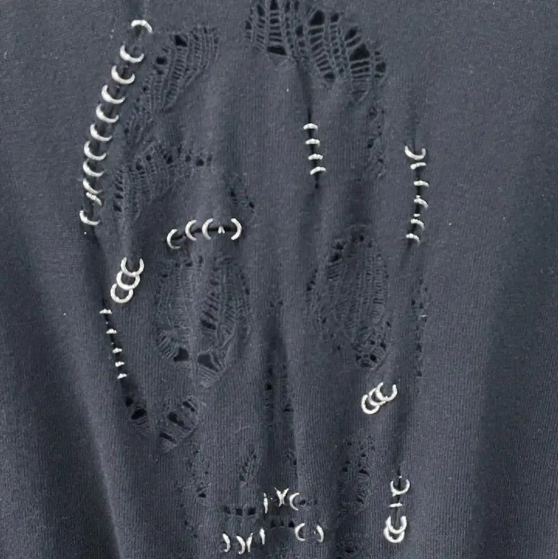 Alexander McQueen Alexander McQueen Black Leather Pullover Sweater 0089 Size M / US 6-8 / IT 42-44 - 7 Thumbnail