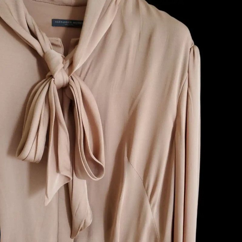 Alexander McQueen Alexander McQueen Elegant Long Sleeve Dress for Women 0089 Size L / US 10 / IT 46 - 7 Thumbnail