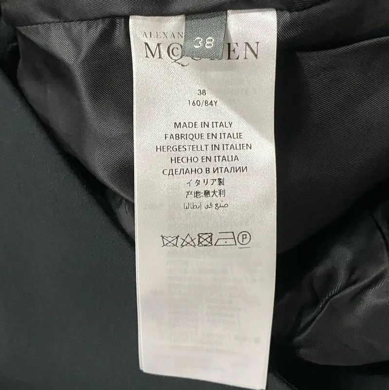 Alexander McQueen Alexander McQueen Women's Black Jacket for Spring Autumn 0089 Size ONE SIZE - 7 Thumbnail