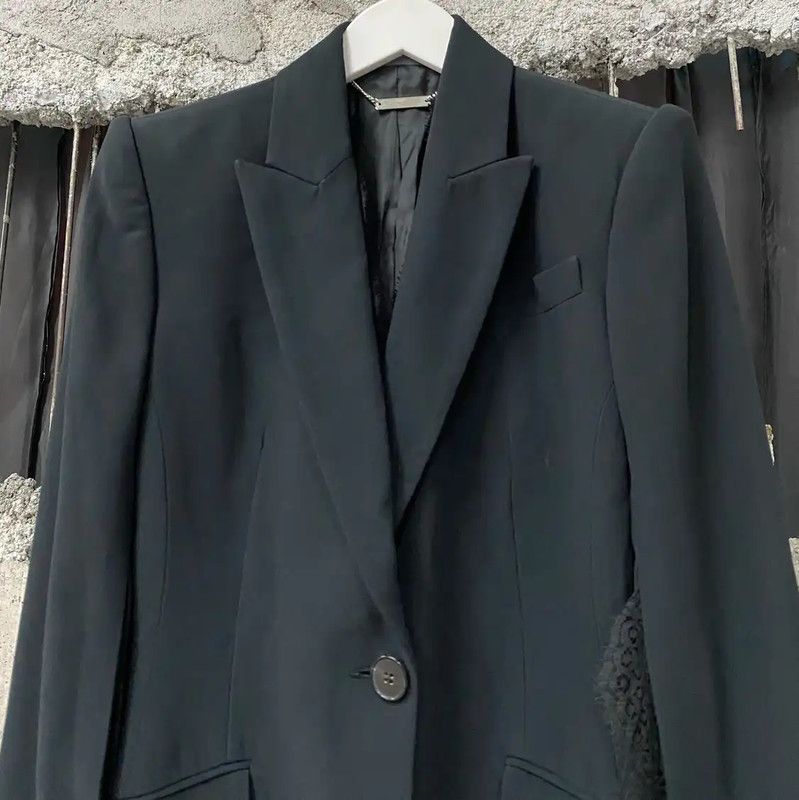 Alexander McQueen Alexander McQueen Women's Black Jacket for Spring Autumn 0089 Size ONE SIZE - 3 Thumbnail