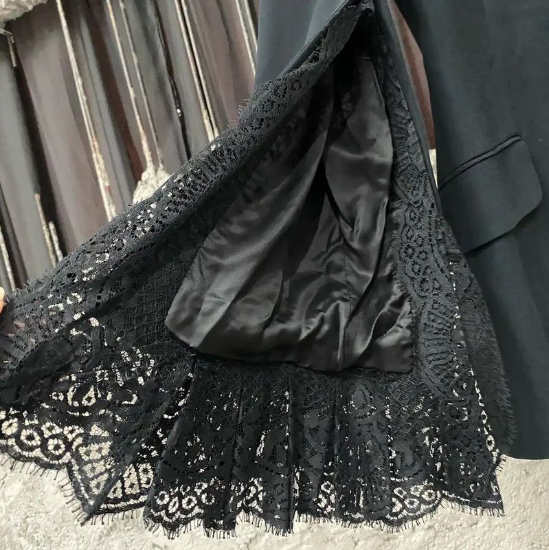 Alexander McQueen Alexander McQueen Women's Black Jacket for Spring Autumn 0089 Size ONE SIZE - 5 Thumbnail