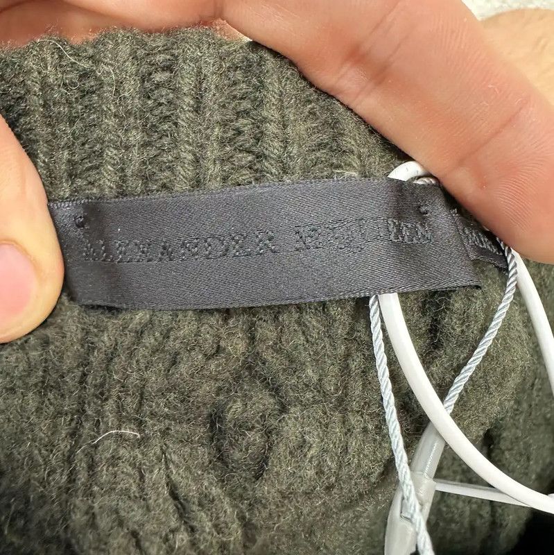 Alexander McQueen Alexander McQueen Green Wool Knit Pullover Sweater 0089 Size S / US 4 / IT 40 - 3 Thumbnail
