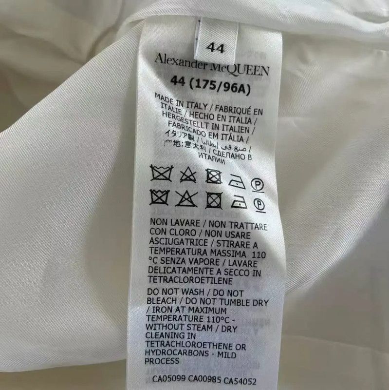 Alexander McQueen Alexander McQueen Beige Cotton Women's Trench Coat 0089 Size L / US 10 / IT 46 - 4 Thumbnail