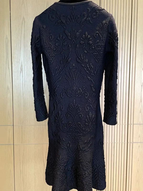Alexander McQueen Alexander McQueen Black Wool Blend Fishtail Dress 0089 Size XS / US 0-2 / IT 36-38 - 7 Thumbnail
