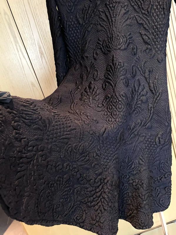 Alexander McQueen Alexander McQueen Black Wool Blend Fishtail Dress 0089 Size XS / US 0-2 / IT 36-38 - 6 Thumbnail