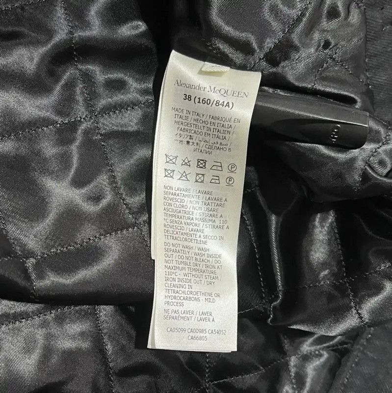 Alexander McQueen Alexander McQueen Black Cotton Women's Jacket 0089 Size L / US 10 / IT 46 - 7 Thumbnail