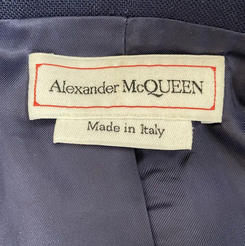 Alexander McQueen Alexander McQueen Blue Cotton Women's Jacket 0089 Size M / US 6-8 / IT 42-44 - 7 Thumbnail