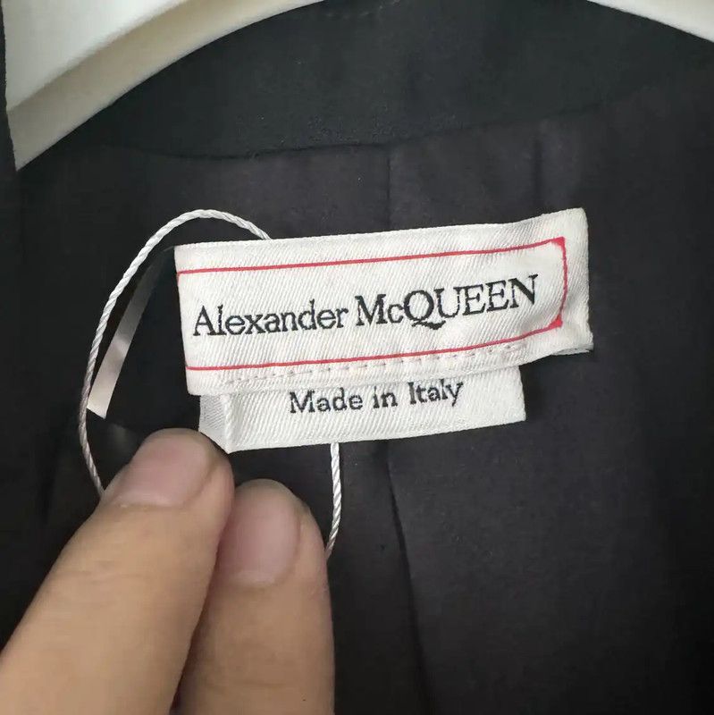 Alexander McQueen Alexander McQueen Black Wool Women's Jacket 0089 Size XS / US 0-2 / IT 36-38 - 3 Thumbnail