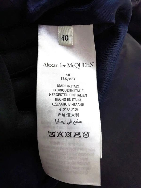 Alexander McQueen Alexander McQueen Blue Leather Women's Jacket 0089 Size L / US 10 / IT 46 - 8 Thumbnail