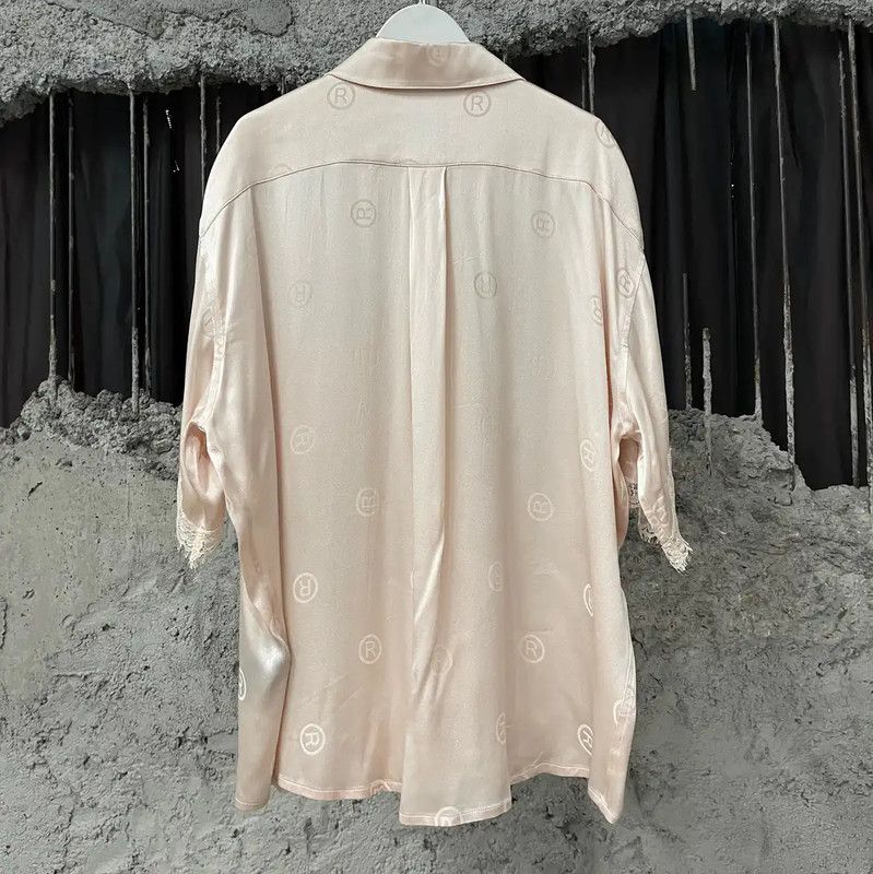 Martine Rose Martine Rose Pink Silk Short Sleeve Shirt 0089 Size XS / US 0-2 / IT 36-38 - 2 Thumbnail