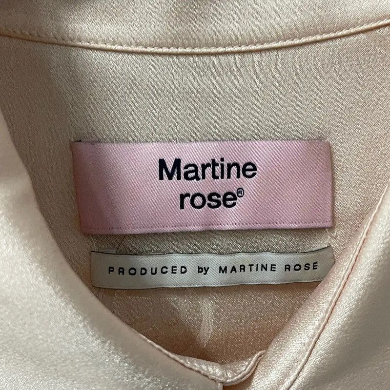 Martine Rose Martine Rose Pink Silk Short Sleeve Shirt 0089 Size XS / US 0-2 / IT 36-38 - 8 Thumbnail