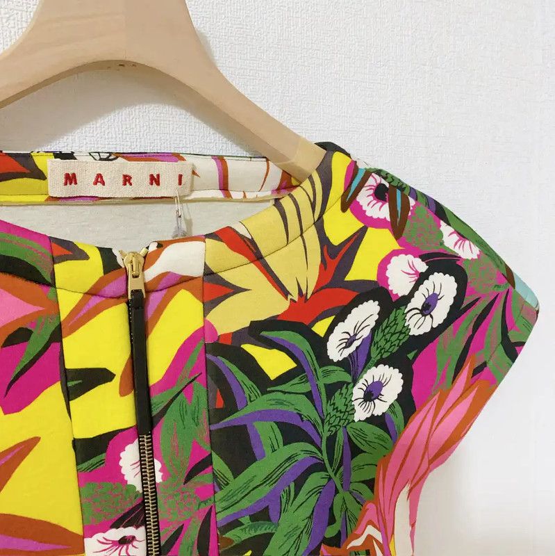 Marni Marni Colorful Floral Print Short Sleeve Sweatshirt 0089 Size M / US 6-8 / IT 42-44 - 10 Thumbnail