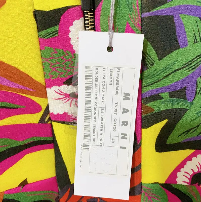 Marni Marni Colorful Floral Print Short Sleeve Sweatshirt 0089 Size M / US 6-8 / IT 42-44 - 8 Thumbnail