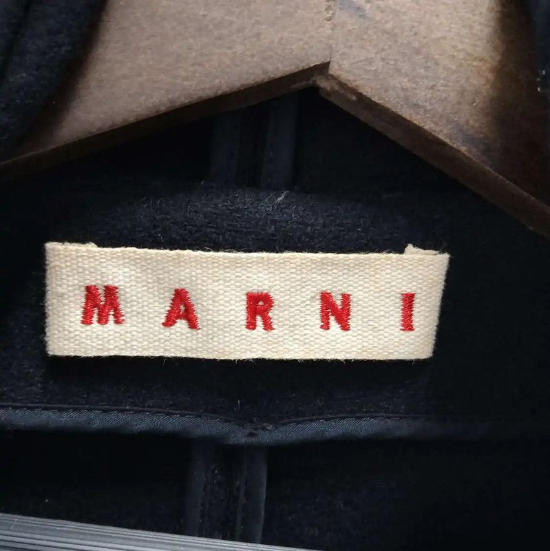 Marni Marni Women's Black Long Winter Coat 0089 Size S / US 4 / IT 40 - 3 Thumbnail