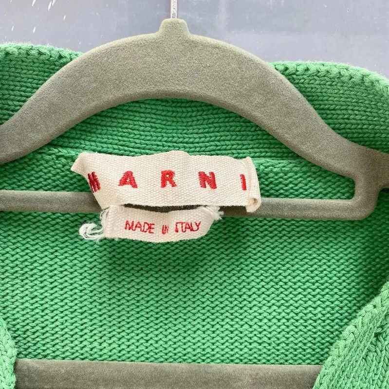 Marni Marni Green Wool Blend Women's Cardigan 0089 Size M / US 6-8 / IT 42-44 - 5 Thumbnail