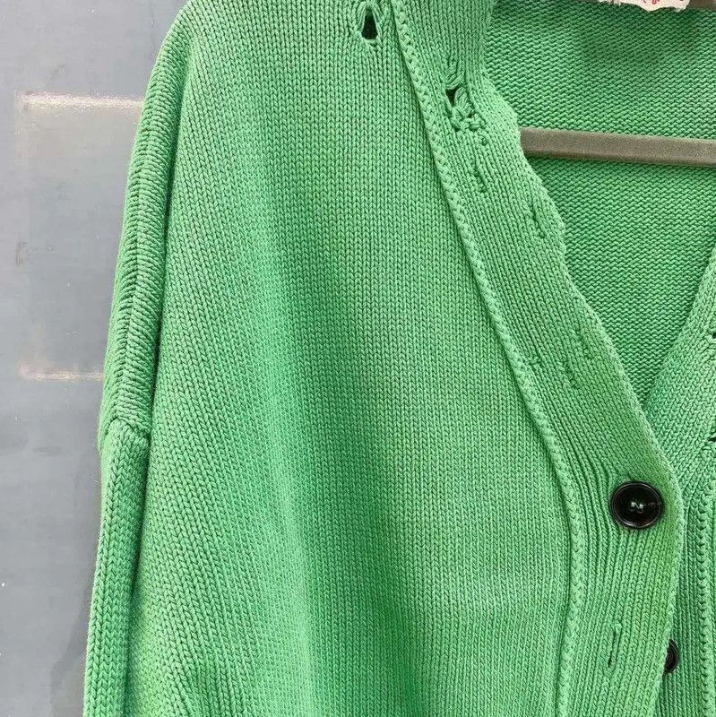 Marni Marni Green Wool Blend Women's Cardigan 0089 Size M / US 6-8 / IT 42-44 - 3 Thumbnail