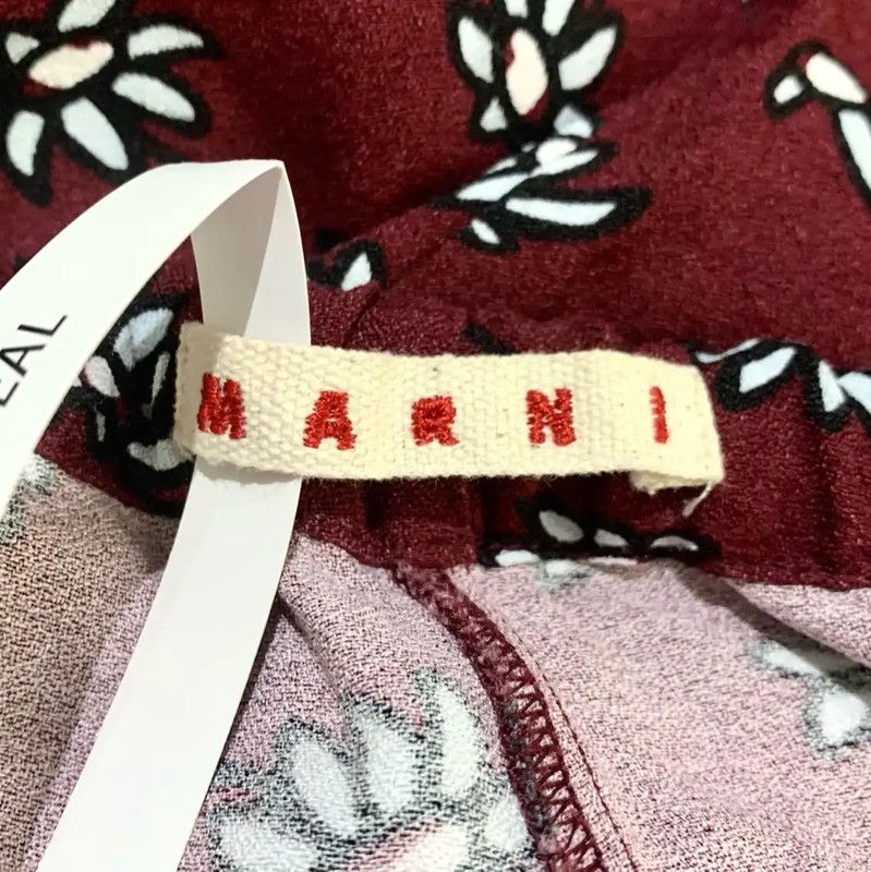 Marni Marni Casual Cotton Pants in Deep Red for Women 0089 Size 22" - 5 Thumbnail