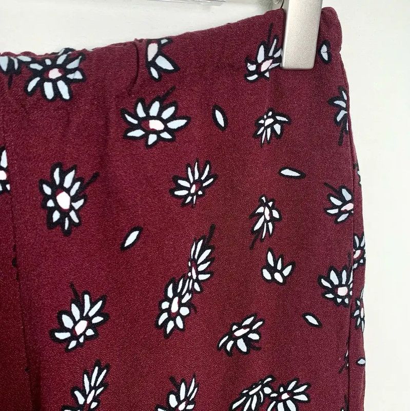 Marni Marni Casual Cotton Pants in Deep Red for Women 0089 Size 22" - 3 Thumbnail