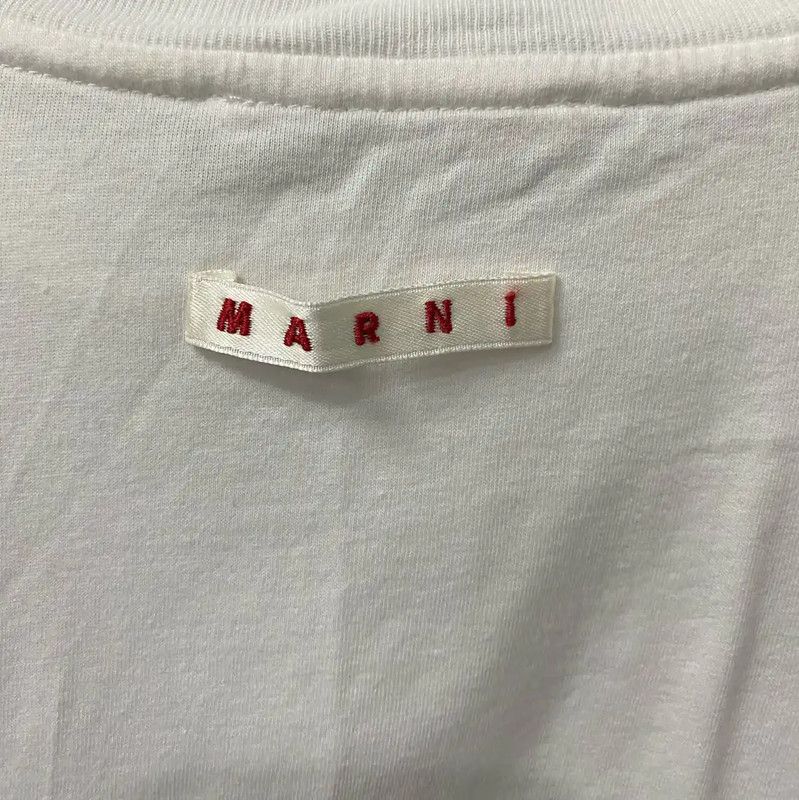 Marni Marni White Cotton Women's T-Shirt 0089 Size ONE SIZE - 5 Thumbnail