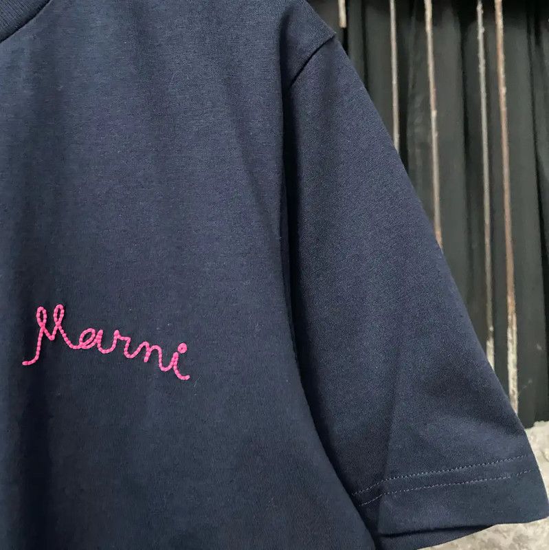Marni Marni Blue Cotton Women's T-Shirt 0089 Size ONE SIZE - 5 Thumbnail