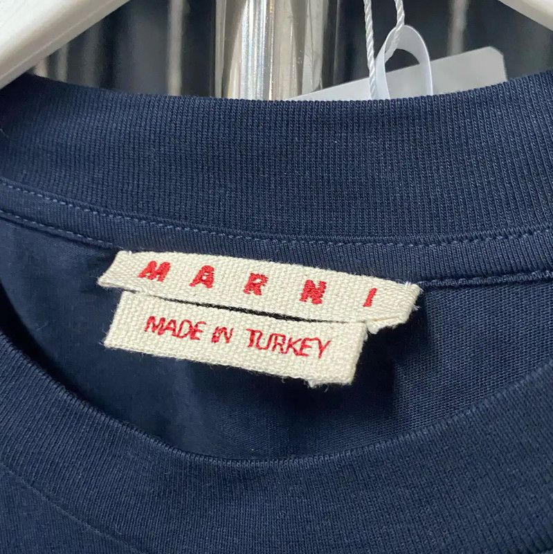 Marni Marni Blue Cotton Women's T-Shirt 0089 Size ONE SIZE - 6 Thumbnail
