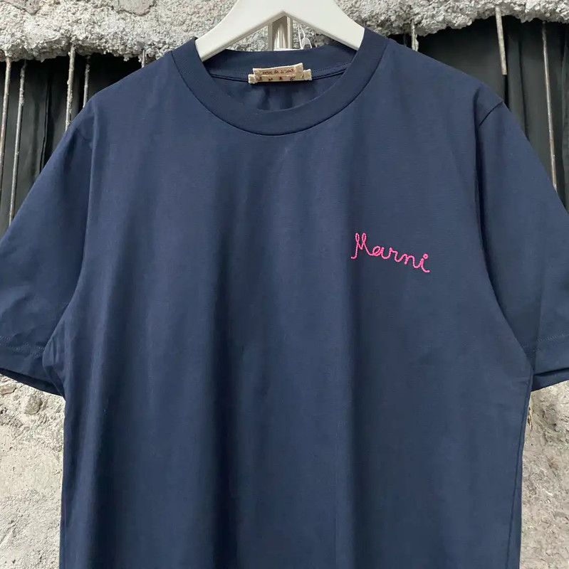 Marni Marni Blue Cotton Women's T-Shirt 0089 Size ONE SIZE - 3 Thumbnail