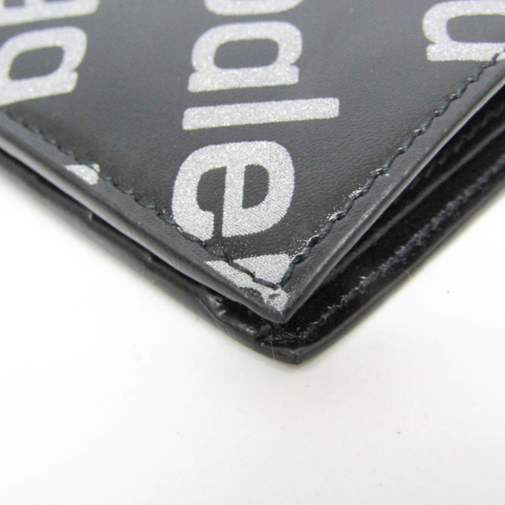Balenciaga Balenciaga 594549 Women,Men Calfskin Bill Wallet (bi-fold) Black Size ONE SIZE - 7 Thumbnail