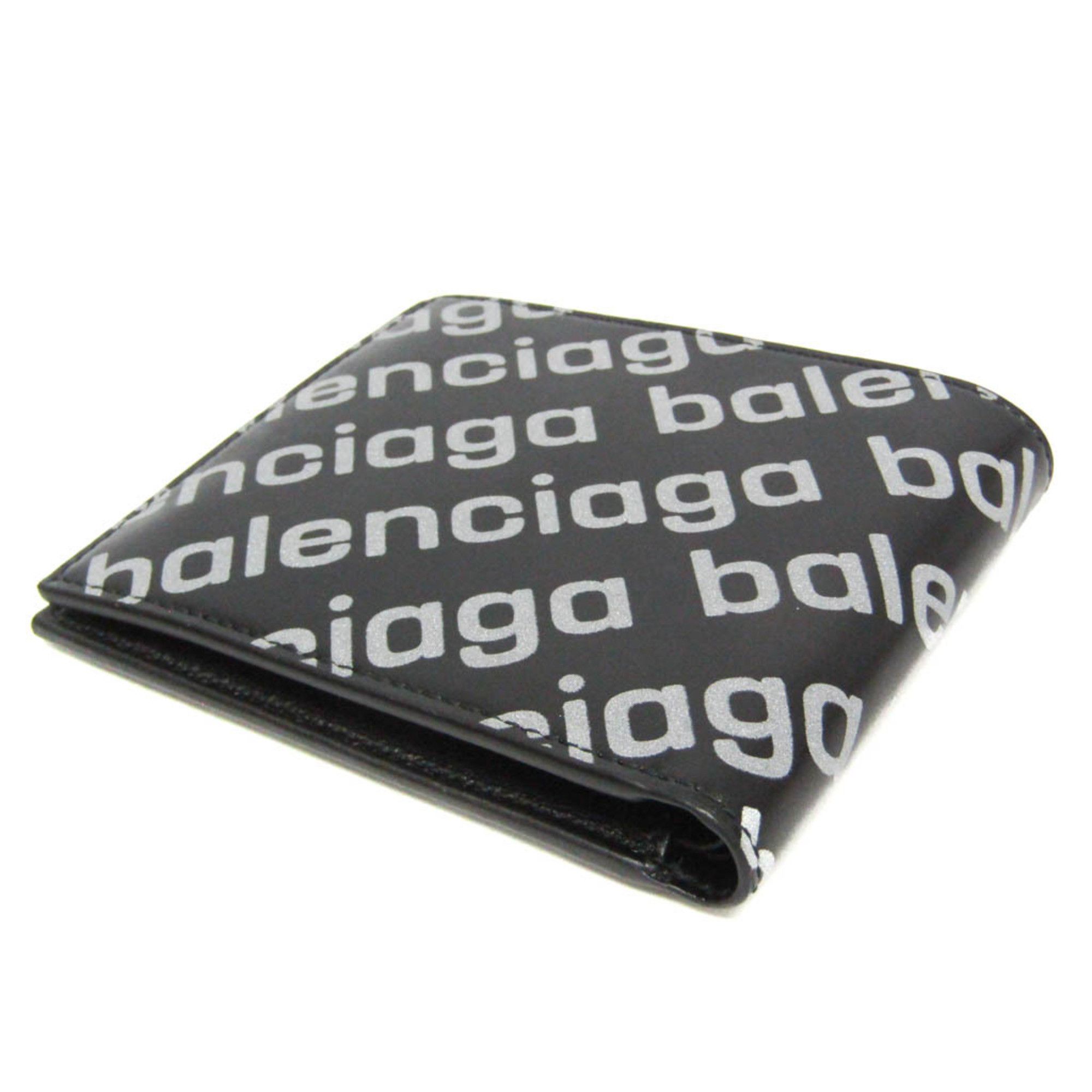 Balenciaga Balenciaga 594549 Women,Men Calfskin Bill Wallet (bi-fold) Black Size ONE SIZE - 3 Thumbnail