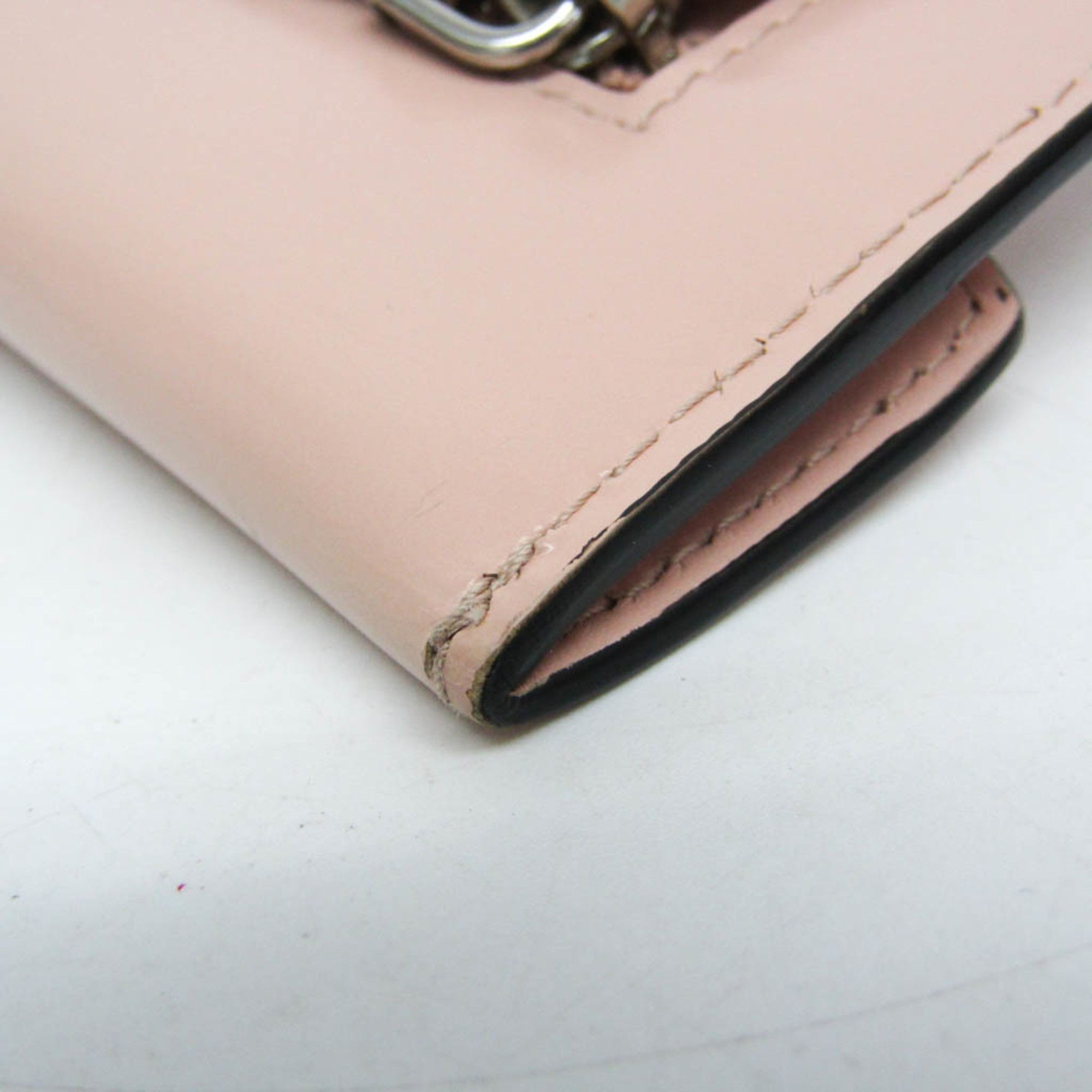 Prada Prada Envelope Chain Strap Women's Leather Clutch Bag,Pouch Pink Size ONE SIZE - 8 Thumbnail