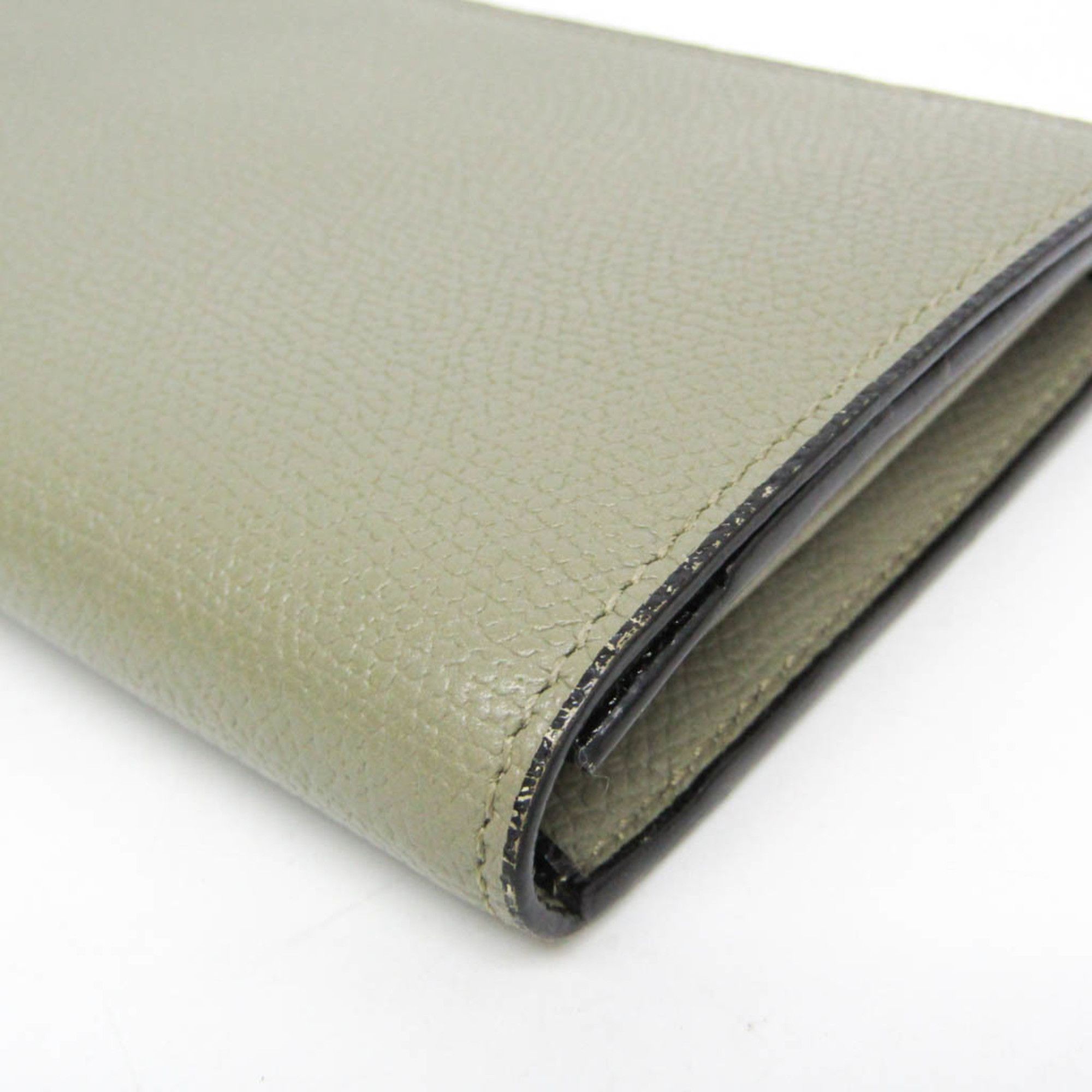 Valextra Valextra Women's Leather Long Wallet (bi-fold) Green Size ONE SIZE - 9 Thumbnail